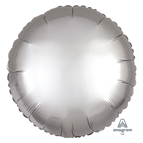 18 Inch Foil Balloon Satin Luxe Platinum