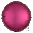 18 Inch Foil Circle Balloon - Satin Luxe Pomegranate