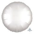 18 Inch Circle Satin Luxe White Satin Foil Balloon