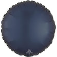 18 Inch Circle Satin True Navy Foil Balloon