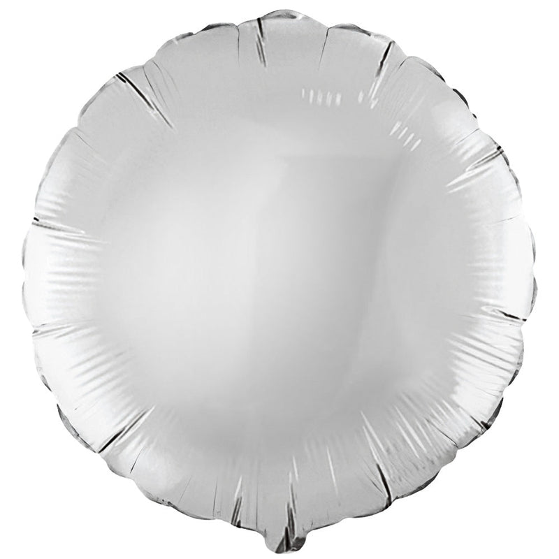 Silver Foil Round Balloon 18 Inch