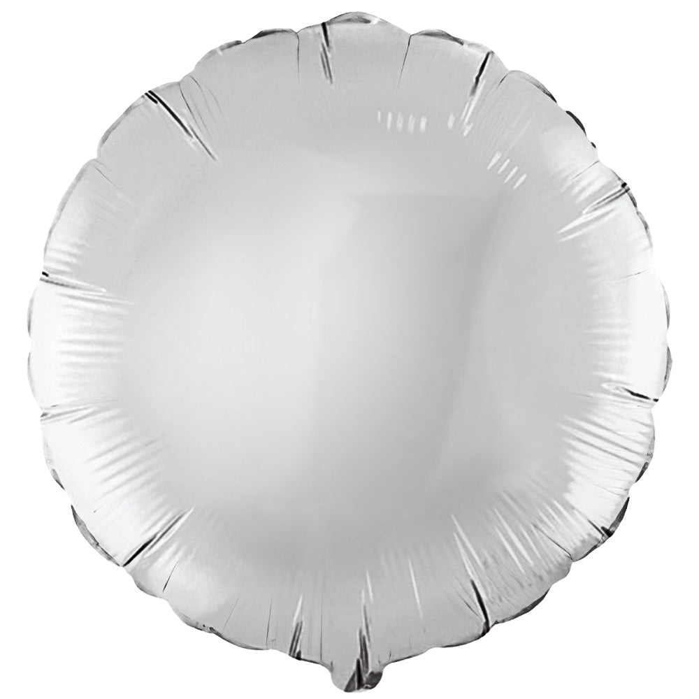 Silver Foil Round Balloon 18 Inch