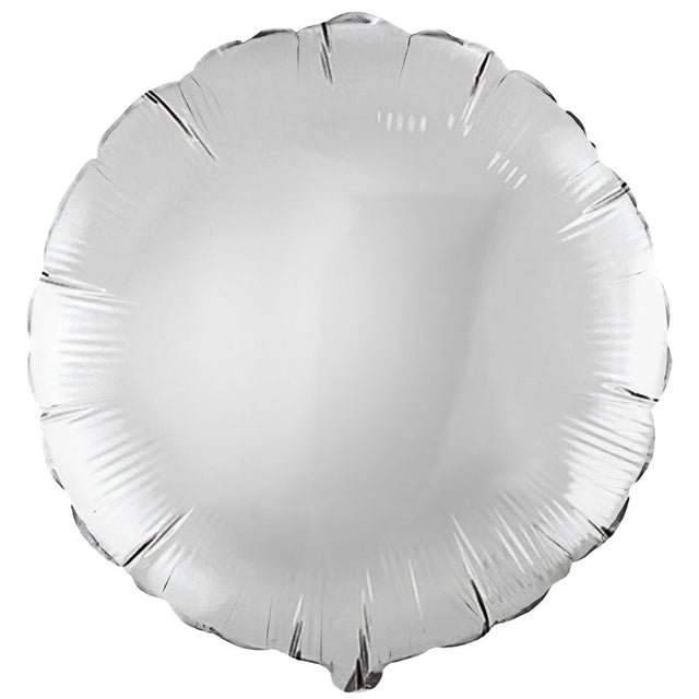 Silver Foil Round Balloon 18 Inch
