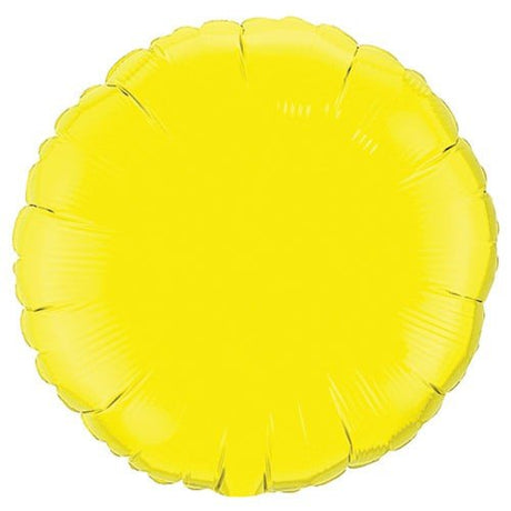 Yellow Foil Balloon 18 Inch Round