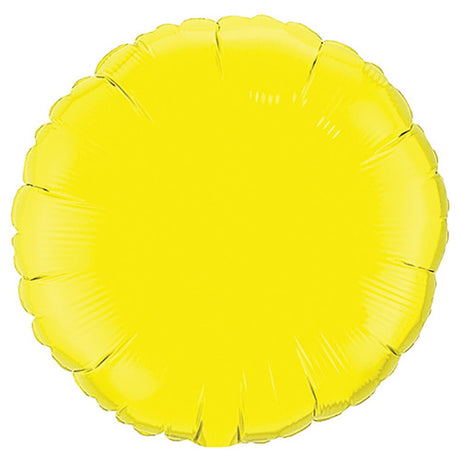 Foil Balloon 18 Inch Yellow Round