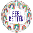 Clearz Plastic Balloon - Feel Better Rainbows