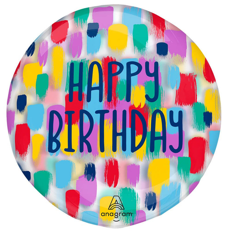 18 Inch Clearz Happy Birthday Balloon