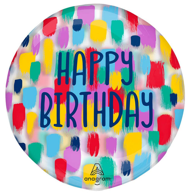 18 Inch Clearz Happy Birthday Balloon