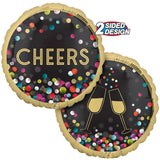 Foil Balloon Colorful Confetti 18 Inch