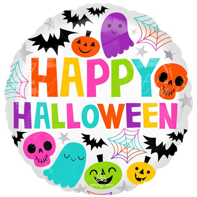 Halloween Foil Balloon Colorful & Creepy