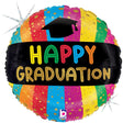 Graduation Foil Balloon 18 Inch Colorful Happy