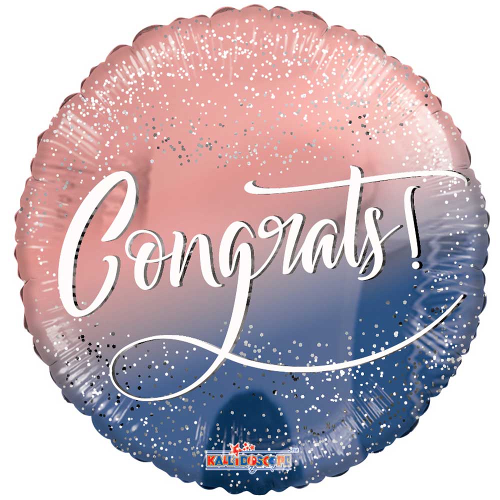 Foil Balloon Congrats Girl Confetti 18 Inch