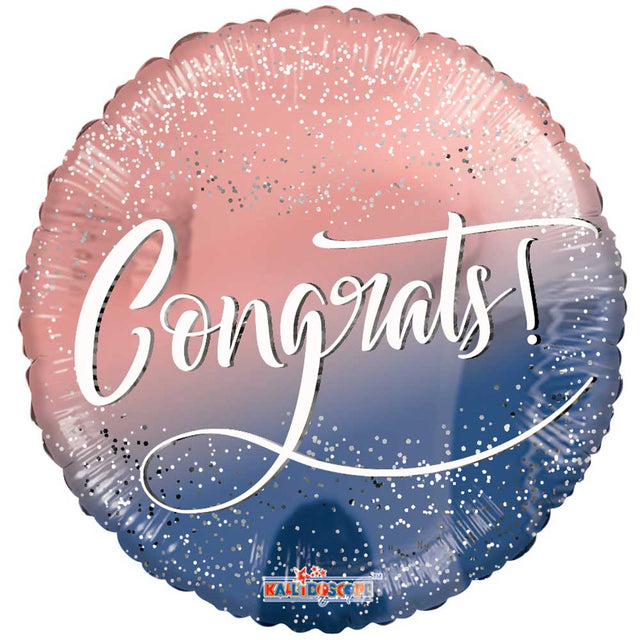 Foil Balloon Congrats Girl Confetti 18 Inch