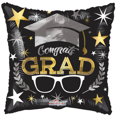 Graduation Foil Balloon Congrats Glasses