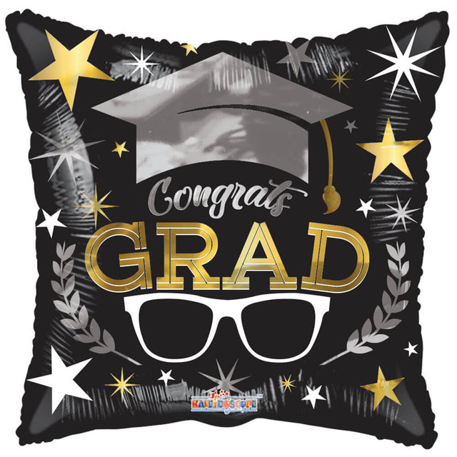 Graduation Foil Balloon Congrats Glasses