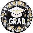 Graduation Foil Balloon Congrats Grad Circles & Dots