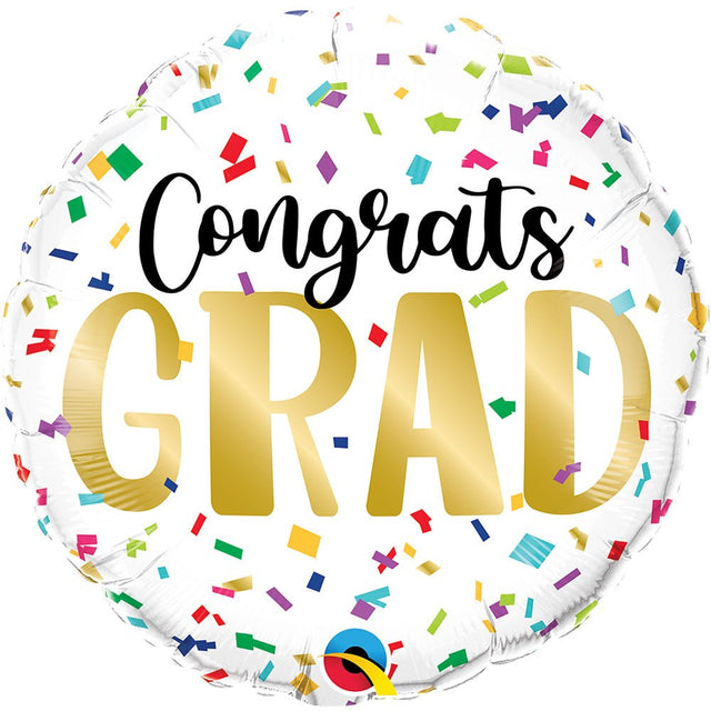 Graduation Foil Balloon Congrats Grad Color Confetti