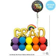 Graduation Foil Balloon 18 Inch Congrats Grad