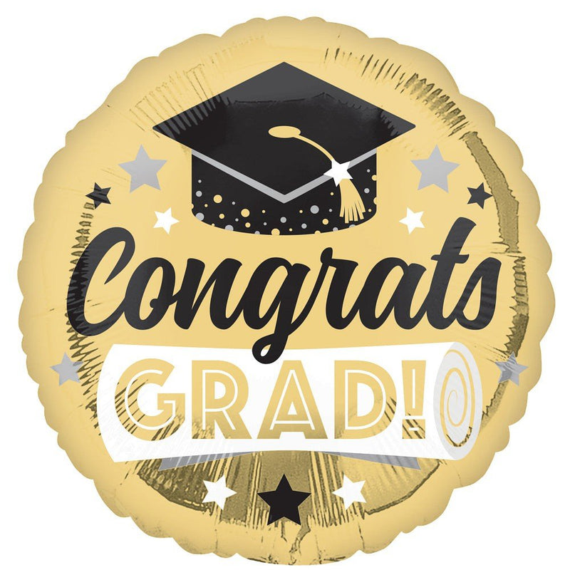 Graduation Foil Balloon 18 Inch Congrats Grad