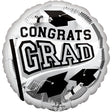 Graduation Foil Balloon Congrats Grad Silver