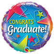 Foil Balloon Congrats Graduate Stars