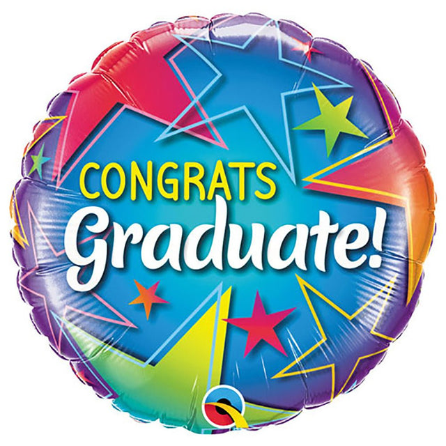 Foil Balloon Congrats Graduate Stars