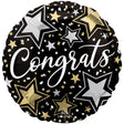 Foil Balloon Congrats Stars 18 Inch