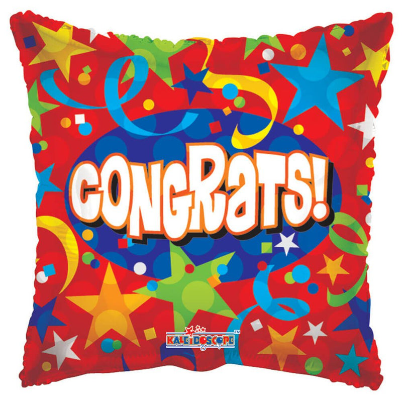 Foil Balloon Congrats Stars & Streamers