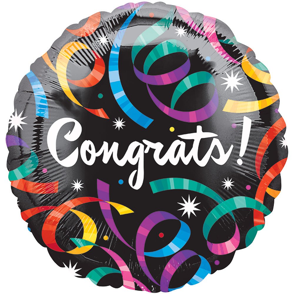 Foil Balloon Congrats Streamers 18 Inch