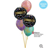 Foil Balloon Congrats You Did It Metallic