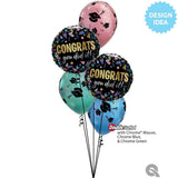 Foil Balloon Congrats You Did It Metallic