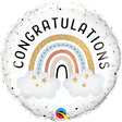 Foil Balloon Congratulations Boho Rainbow 18 Inch