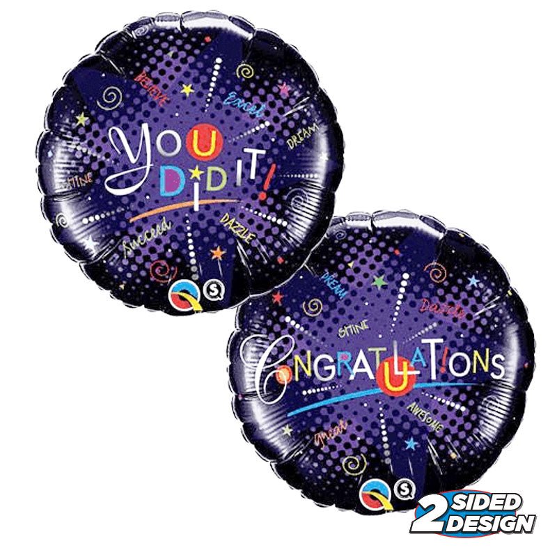Foil Balloon Congratulations Dazzle-Did It