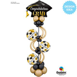 Graduation Foil Balloon Congratulations Gold 18 Inch