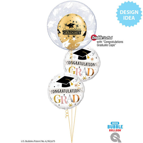 Graduation Foil Balloon 18 Inch Rose Gold