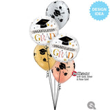 Graduation Foil Balloon 18 Inch Rose Gold