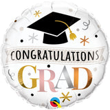 Graduation Foil Balloon 18 Inch Rose Gold