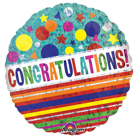 Foil Balloon Congratulations Sparkle 18 Inch