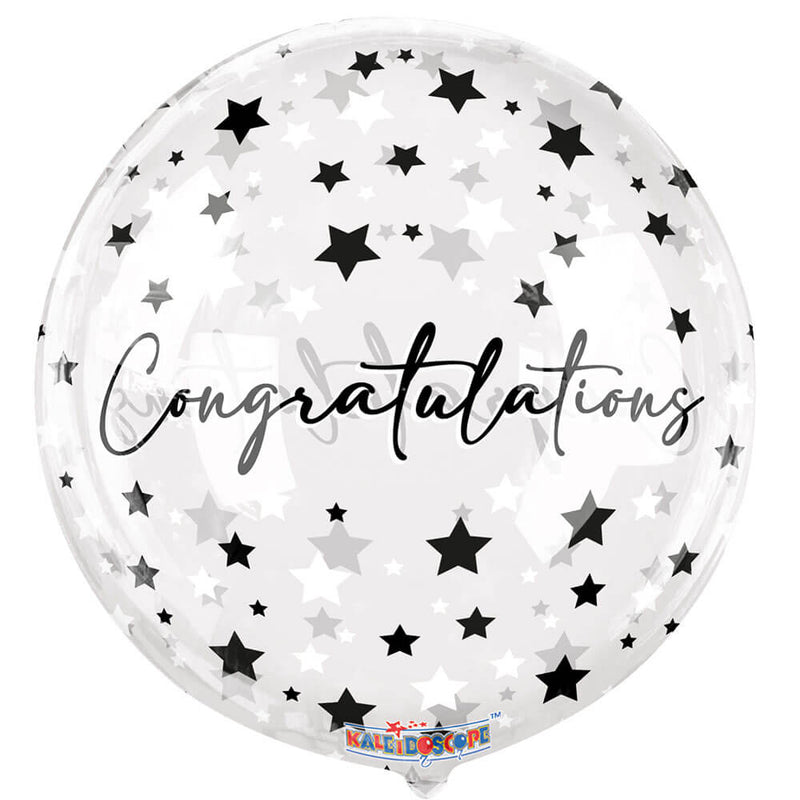 Plastic Balloon Congratulations Stars 18 Inch