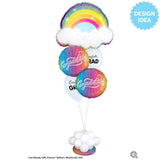 Foil Balloon Congratulations Vibrant Ombre 18 Inch