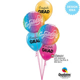 Foil Balloon Congratulations Vibrant Ombre 18 Inch