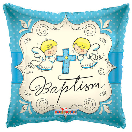 Baptism Boy Foil Balloon 18 Inch