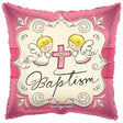 Foil Balloon Cute Angels Baptism Girl