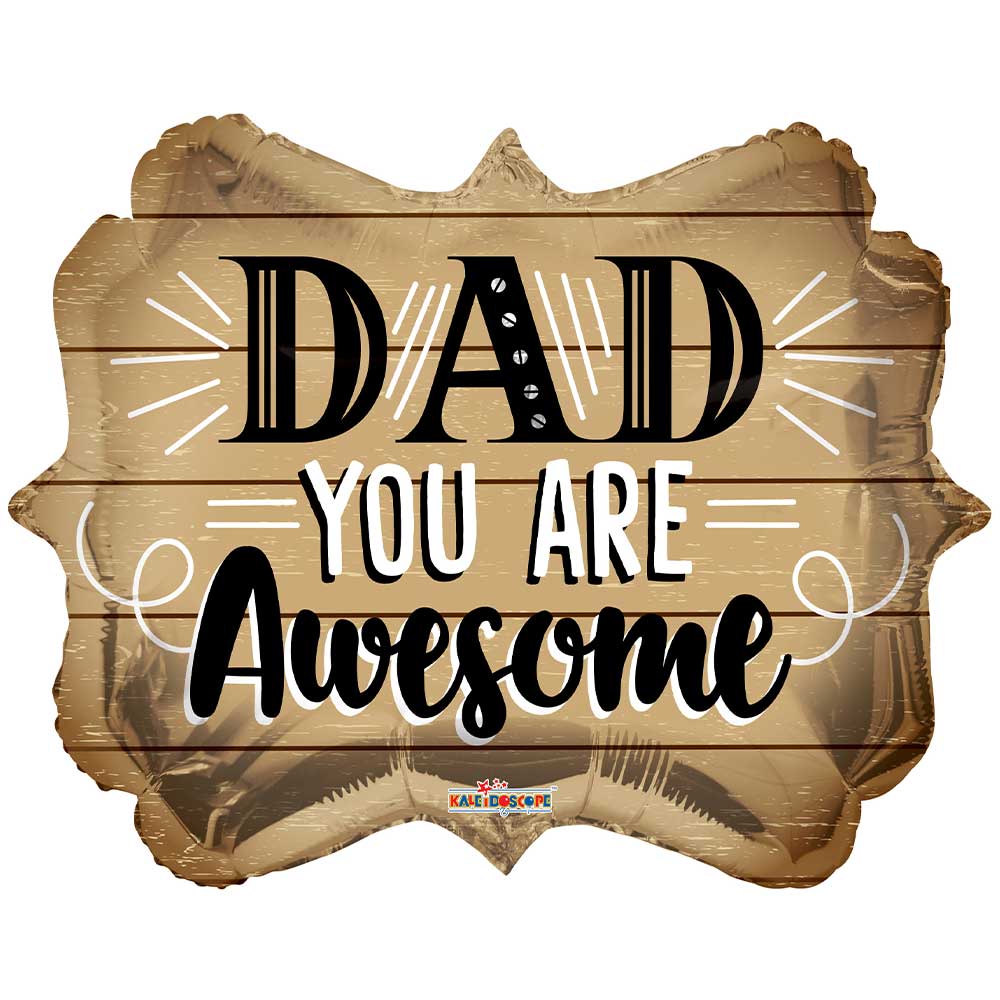 Foil Balloon Dad Awesome 18 Inch