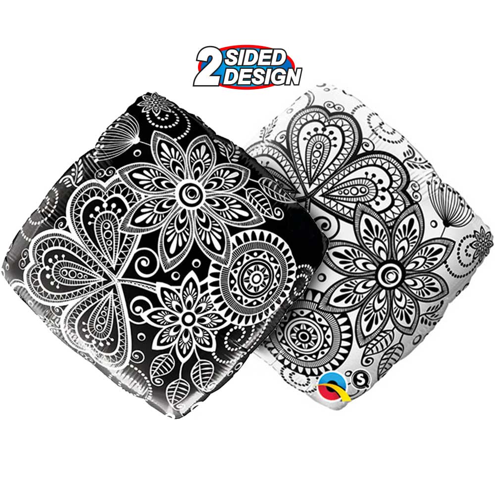 18 Inch Damask Accent Foil Balloon