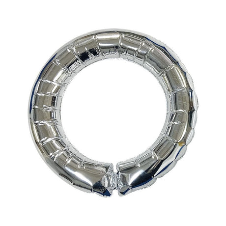 18 Inch Deco Ring Silver Foil Balloon