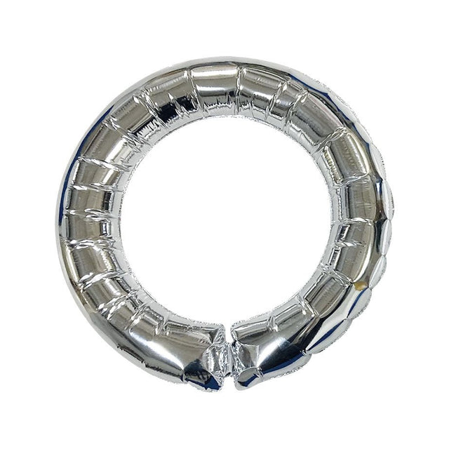 18 Inch Deco Ring Silver Foil Balloon