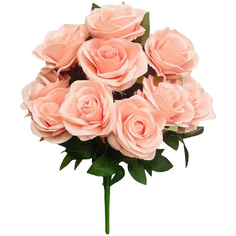 Silk Flowers Rose Gold Diamond Rose Bush