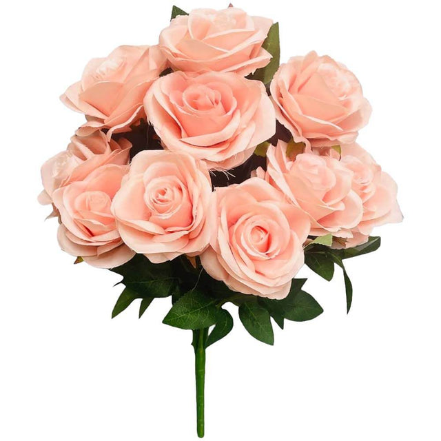 Silk Flowers Rose Gold Diamond Rose Bush
