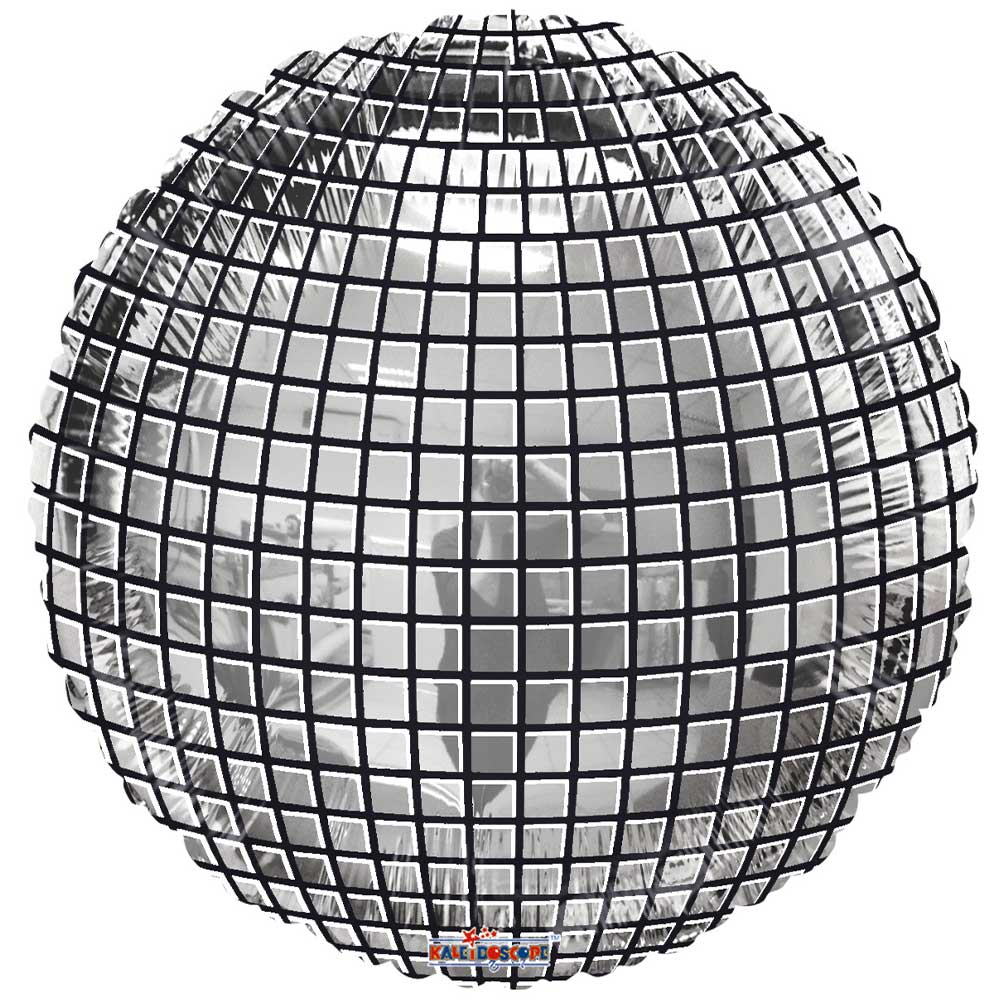 Foil Balloon 18 Inch Disco Ball Plata